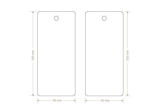 Kartonowa metka Model HT-M112