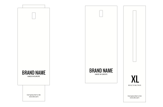 Kartonowa metka Model HT-M90