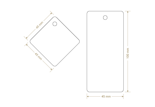 Kartonowa metka Model HT-M94