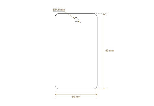 Etykieta kartonowa Model HT-M98