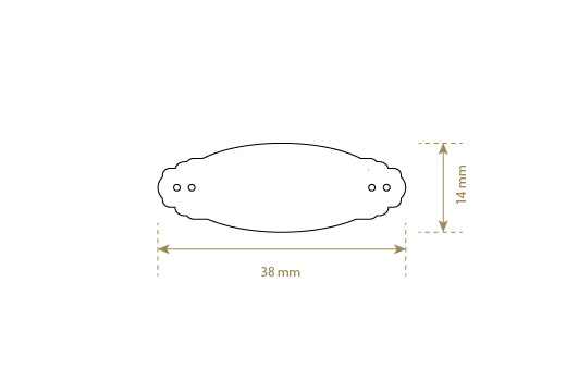 Etykieta z imitacji skóry Model EP-M102