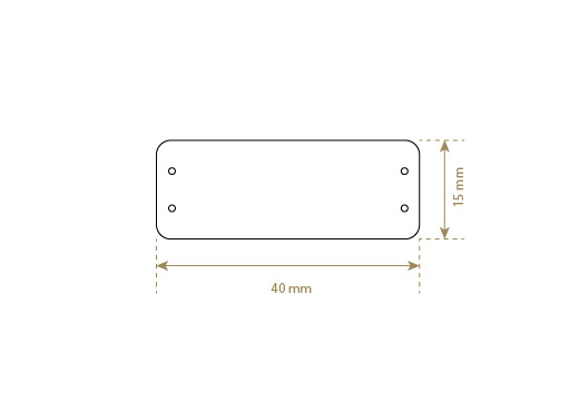 Etykieta z imitacji skóry Model EP-M104