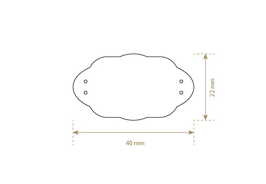 Etykieta z imitacji skóry Model EP-M113