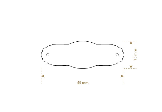 Etykieta z imitacji skóry Model EP-M115