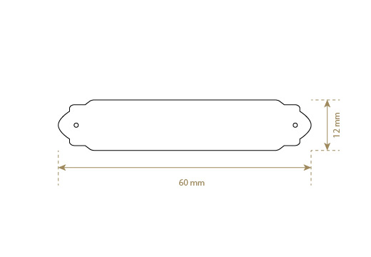 Etykieta z imitacji skóry Model EP-M116