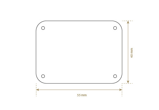Etykieta z imitacji skóry Model EP-M123