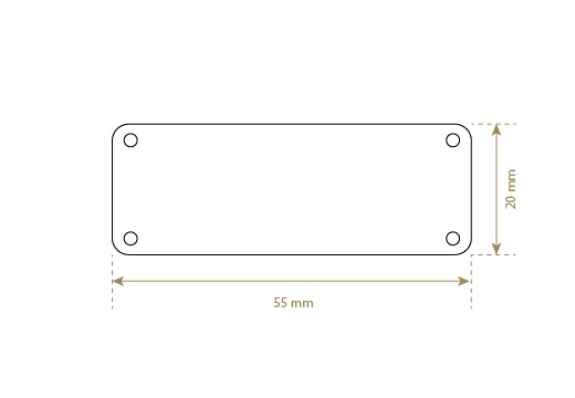 Etykieta z imitacji skóry Model EP-M143