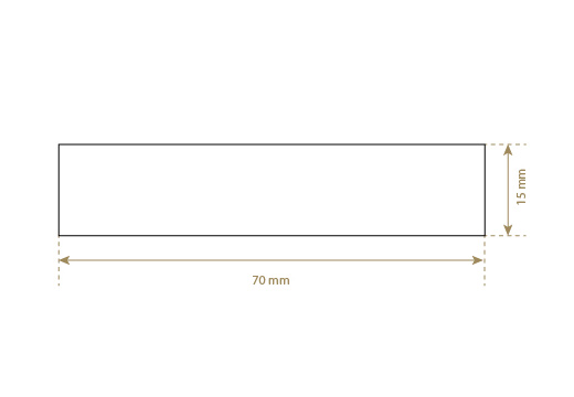 Etykieta ze skóry syntetycznej Model EP-M146