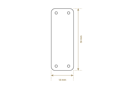 Etykieta z imitacji skóry Model EP-M159