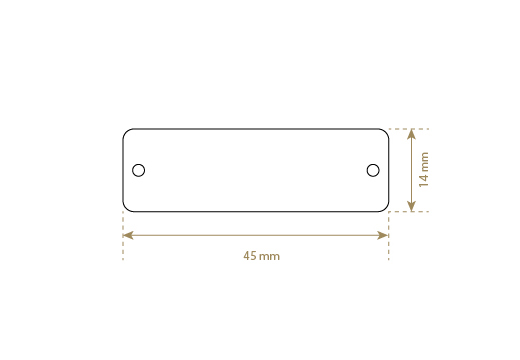 Etykieta z imitacji skóry Model EP-M162