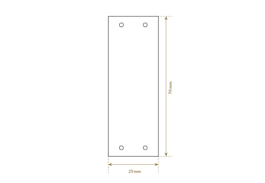 Etykieta z prawdziwej skóry Model EP-M19