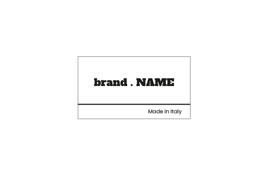 Etykieta z prawdziwej skóry Model EP-M22