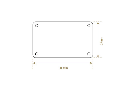 Etykieta z prawdziwej skóry Model EP-M32