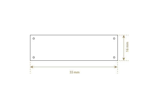 Etykieta z prawdziwej skóry Model EP-M34