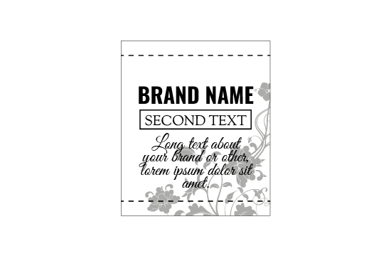 Etykieta z prawdziwej skóry Model EP-M41