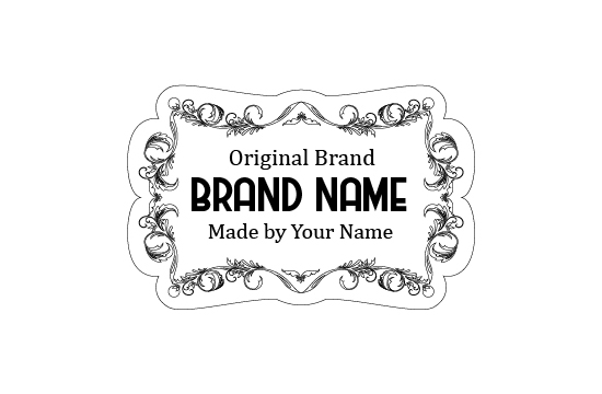 Etykieta z prawdziwej skóry Model EP-M42