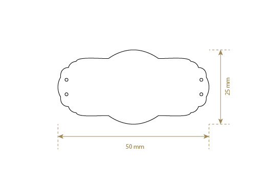Etykieta z prawdziwej skóry Model EP-M5