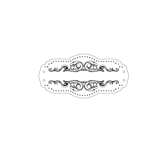 Etykieta z prawdziwej skóry Model EP-M5