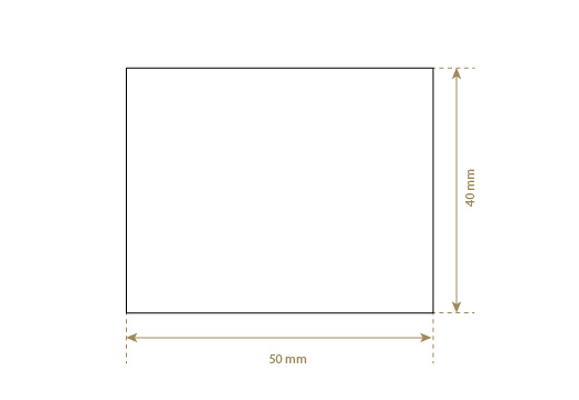 Etykieta z prawdziwej skóry Model EP-M50