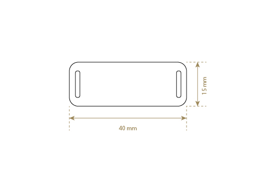 Etykieta z prawdziwej skóry Model EP-M69