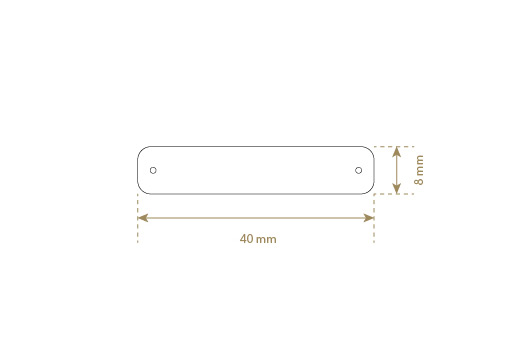 Etykieta z prawdziwej skóry Model EP-M7