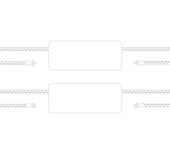Plastikowa plomba do odzieży Model ST-M132
