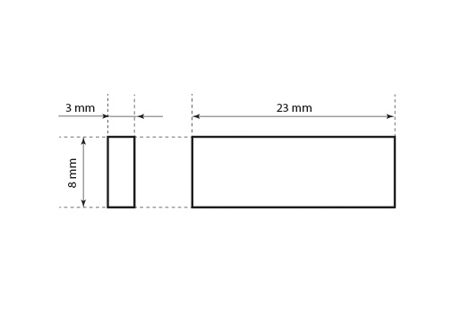 Plastikowa plomba do odzieży Model ST-M140
