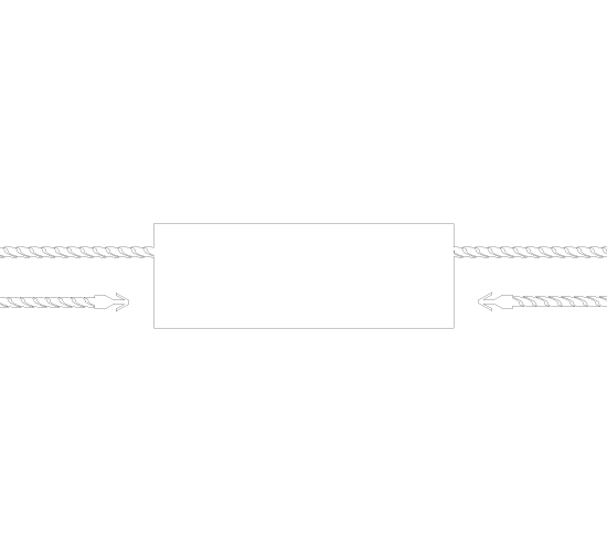Plastikowa plomba do odzieży Model ST-M143
