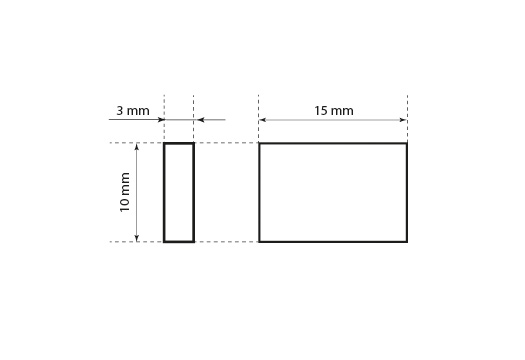 Plastikowa plomba do odzieży Model ST-M164