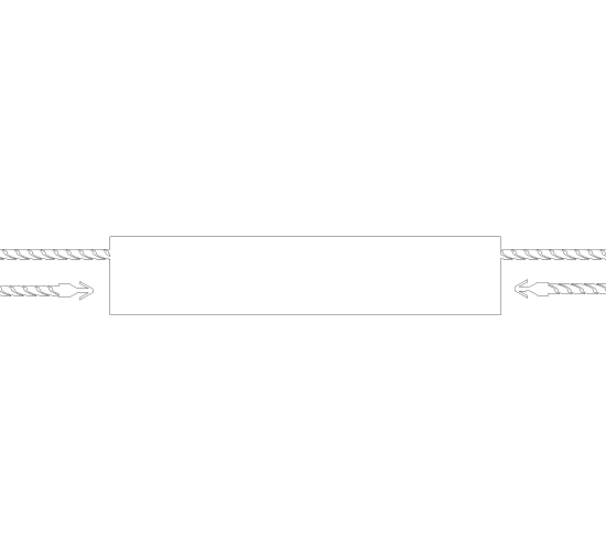 Plastikowa plomba do odzieży Model ST-M206