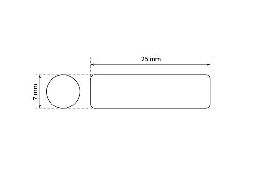 Plastikowa plomba do odzieży Model ST-M247
