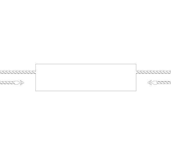 Plastikowa plomba do odzieży Model ST-M256