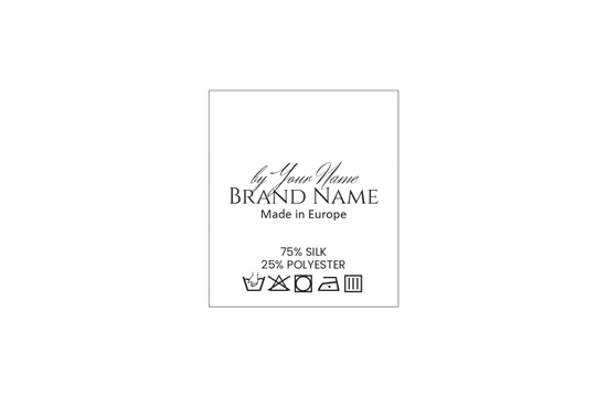 Etykieta pielęgnacyjna Model TC-M195