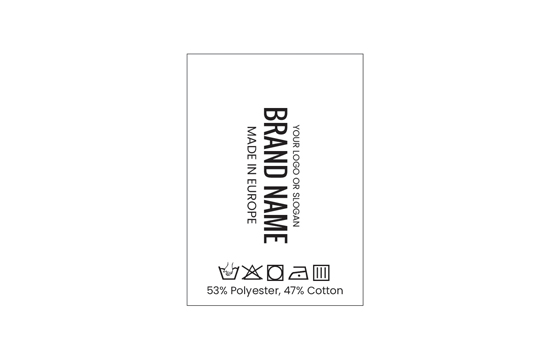 Etykieta pielęgnacyjna Model TC-M196