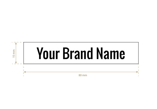 Etykieta tekstylna drukowana Regular Style Model TL-M2