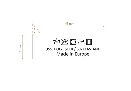 Etykieta pielęgnacyjna Model TC-M407