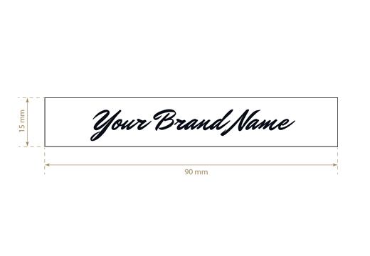 Wszywka drukowana Long Style Model TL-M6