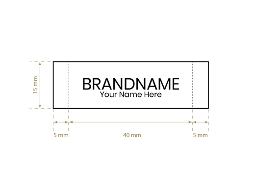 Wszywka tkana label Model WL-M10