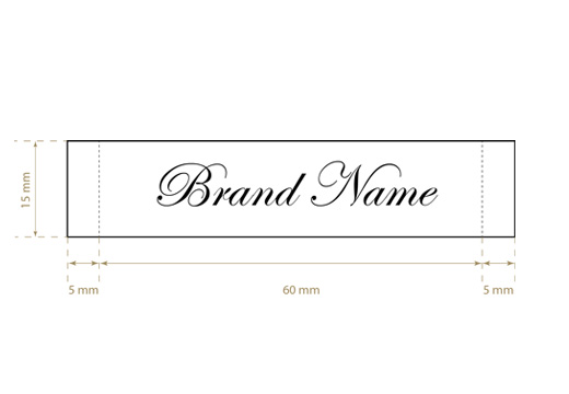 Wszywka tkana Classic Style Model WL-M19