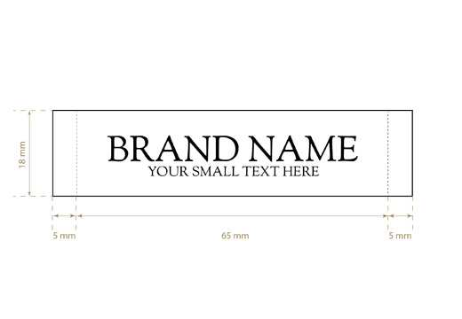 Wszywka tkana Prim Style Model WL-M25