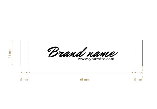 Wszywka żakardowa Plain Style Model WL-M28