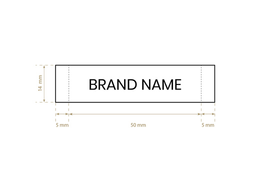 Wszywka żakardowa tkana Model WL-M42