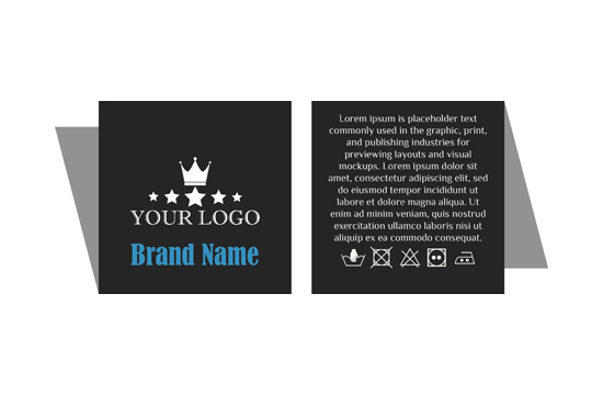 Wszywka tkana Scarce Style Model WL-M44