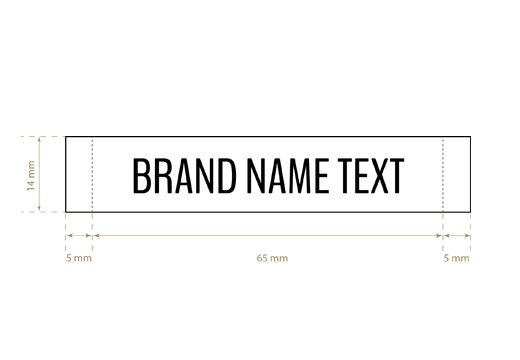 Wszywka żakardowa tkana Standard Style Model WL-M5