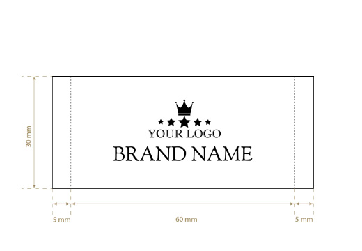 Etykieta tkana Graceful Style Model WL-M76