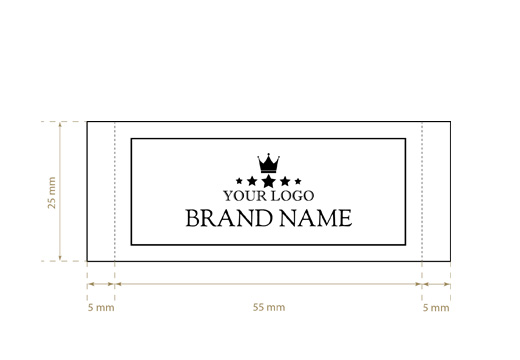 Wszywka tkana Frank Style Model WL-M90