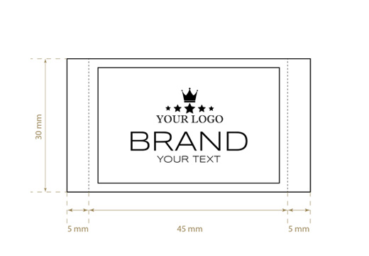 Wszywka żakardowa tkana Premium Style Model WL-M99